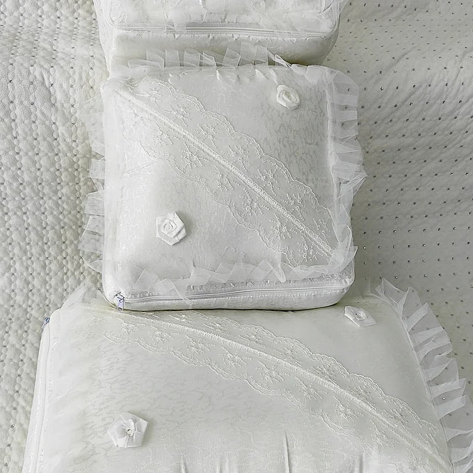 Dilex 3'lü Hurç Set Çeyizlik Bohça Gelin Bohçası Damat Bohçası Kadife