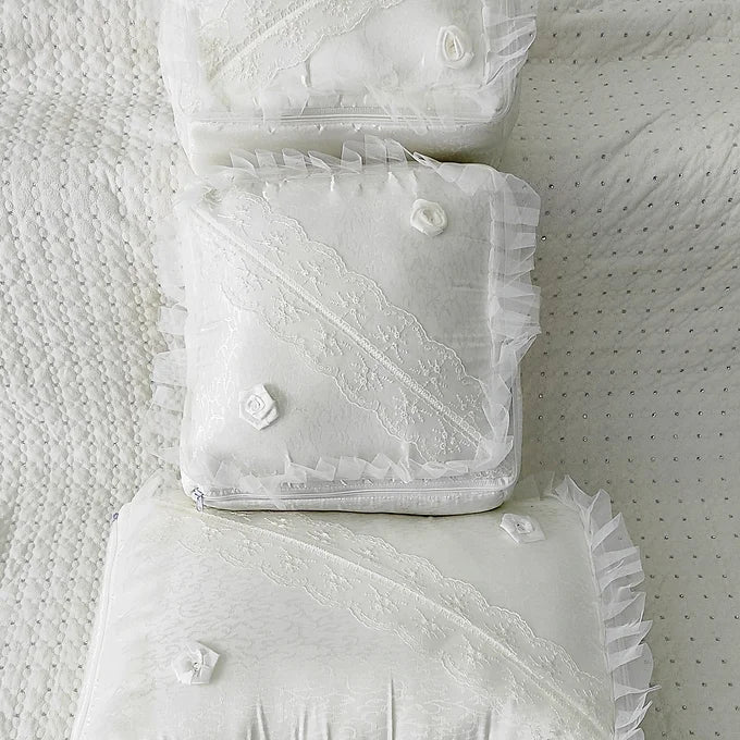 Dilex 3'lü Hurç Set Çeyizlik Bohça Gelin Bohçası Damat Bohçası Kadife